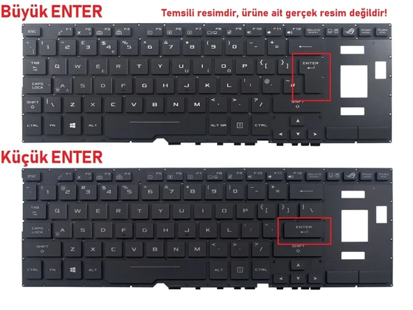 Asus GX735GW Klavye Işıklı (RGB) ürün görseli 1