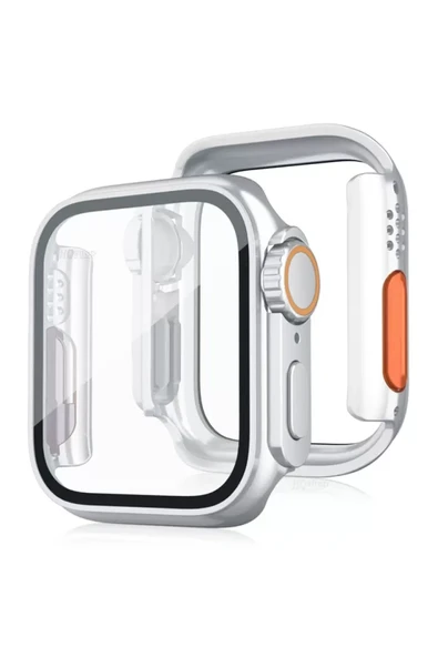 Newface Apple Watch 44mm Watch 49mm Kasa Dönüştürücü ve Ekran Koruyucu - Çöl Titanyum ürün görseli 1