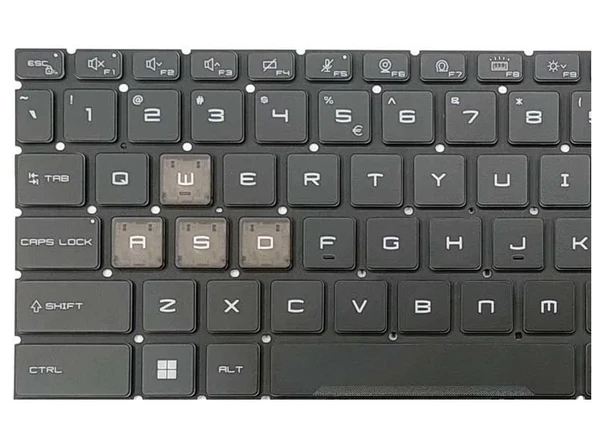 MSI Katana GF66 12UD Klavye Işıklı V1 (Mavi Işık) WASD ürün görseli 1