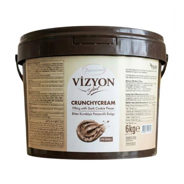 Vizyon Select Crunchy Cream (Bitter Kurabiye Parçacıklı Dolgu) ürün görseli 1