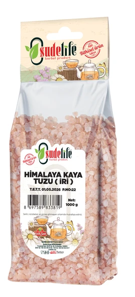 FATİH SUDE HİMALAYA KAYA TUZU ( İRİ ) 1000 G ürün görseli 1