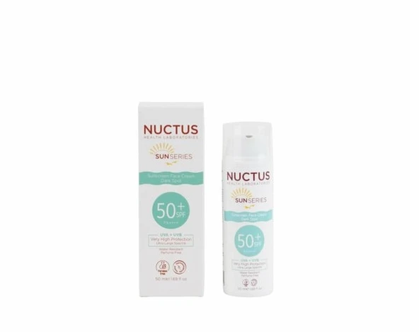 NUCTUS GÜNEŞ KORUYUCU KREM LEKELİ CİLTLER SPF50 +  50ML ürün görseli 1