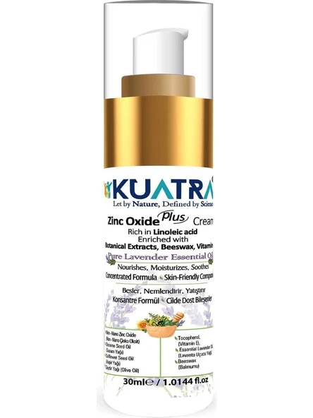 KUATRA ÇİNKO OKSİT PLUS KREM (CİLT LEKESİ ÖNLEMEYE YARDIMCI) 30 ML ürün görseli 1