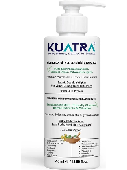 KUATRA NEM. BES. TEMİZLEME JELİ 550 ML (KOKUSUZ) ürün görseli 1