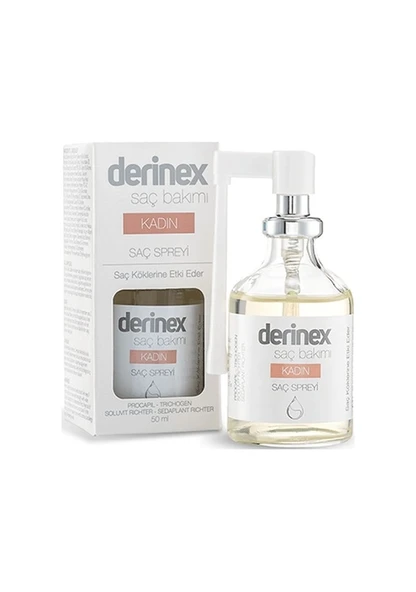 DERİNEX SAÇ DÖKÜLMESİNE KARŞI ETKİLİ SAÇ SPREYİ - KADIN 50 ML ürün görseli 1