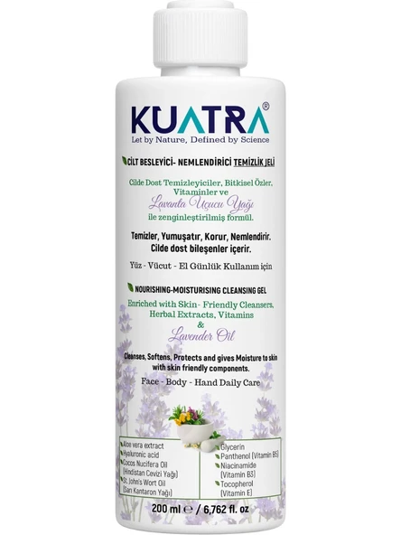 KUATRA NEM. BES. TEMİZLEME JELİ 200 ML (LAVANTA) ürün görseli 1