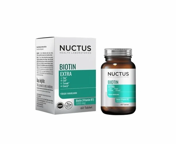 NUCTUS BİOTİN EXTRA 60 TABLET ürün görseli 1