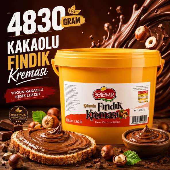 Belemir Kakaolu Fındık Kreması 4830 Gr Ekonomik Boy ürün görseli 1