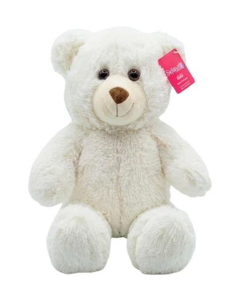 Selay Toys Pelüş Puffy Salaş Beyaz Ayıcık 45 cm 1216 ürün görseli 1