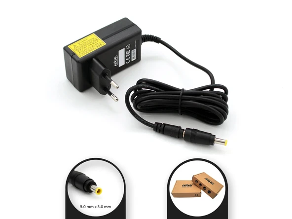 12V 1.5A 18W 5.0x3.0 mm Pinli Uç Adaptör RETRO ürün görseli 1