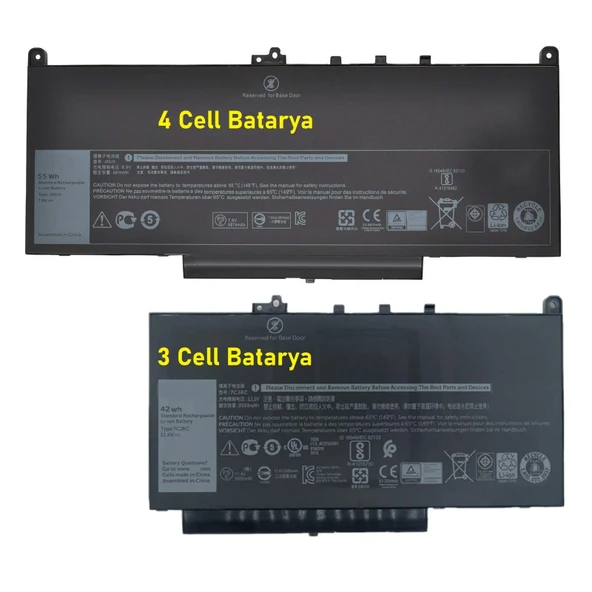 Dell Latitude 7470 Batarya Pil RETRO 3Cell ürün görseli 1