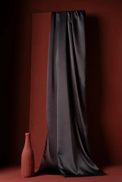 Kırışmaz Janjan Şal 185*70 Cm - Antrasit Gri ürün görseli 1