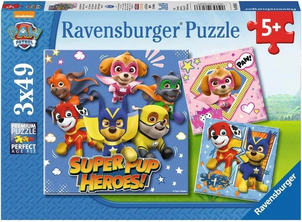Ravensburger 3x49 Parça Paw Patrol Puzzle ürün görseli 1