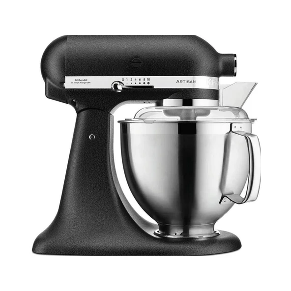 KitchenAid Artisan 4,8 L Stand Mikser 5KSM185PS Cast Iron Black-EBK ürün görseli 1