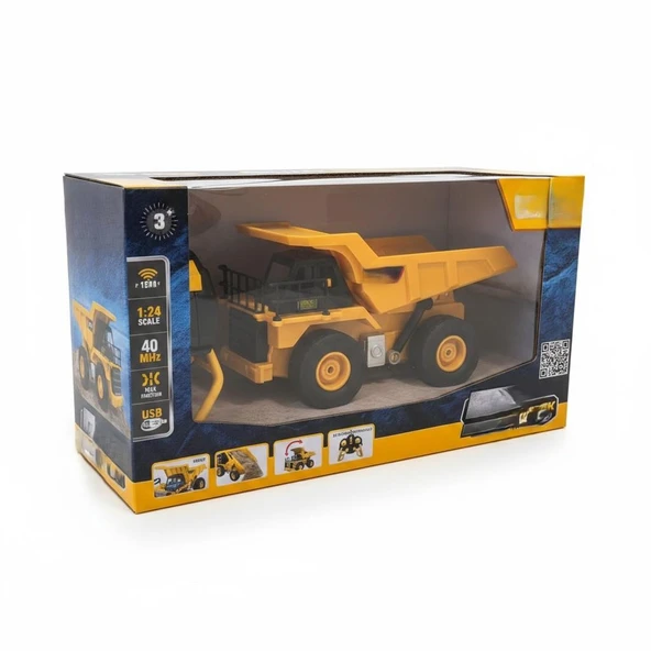 Z6811A U/K ŞARJLI 1:24 İŞ MAK.KAMYON 40MHZ ürün görseli 1