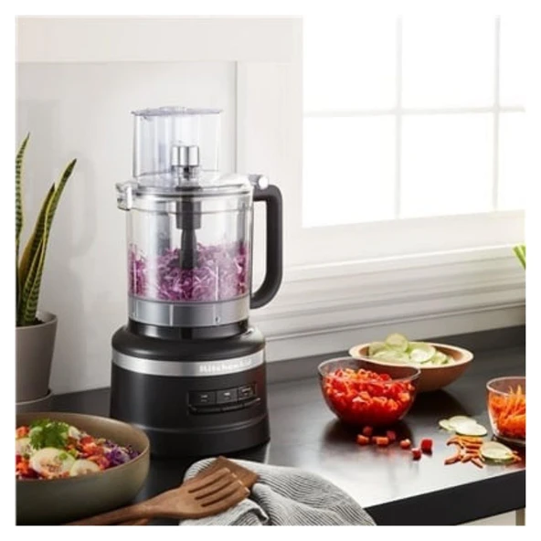 KitchenAid 3,1 L Mutfak Robotu 5KFP1319EBM -Black Matte - Resim 3