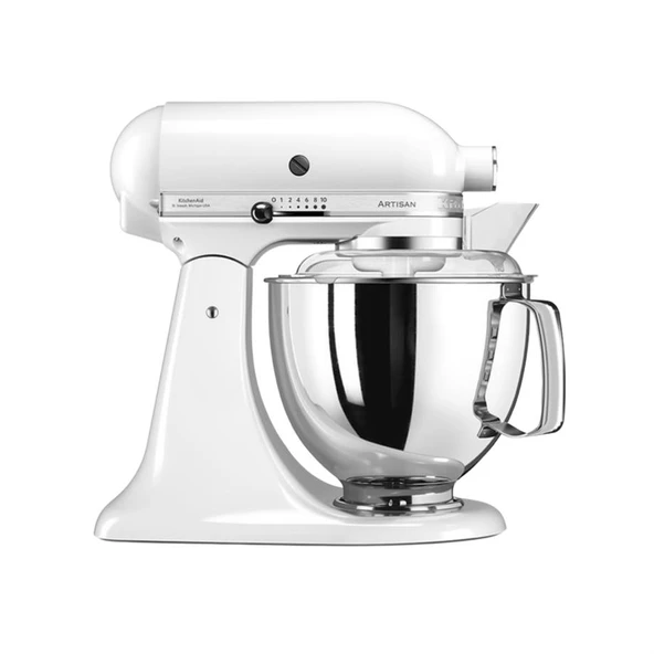 KitchenAid Artisan 5KSM175PSEWH White 300 W 4.8 Lt Stand Mikser ürün görseli 1
