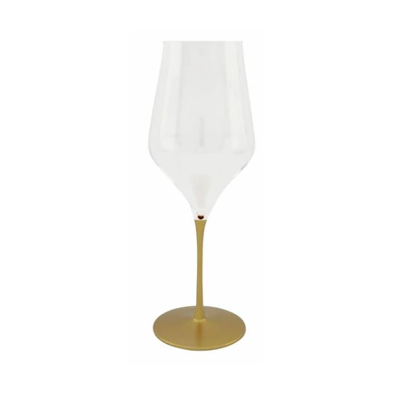 Wanelli Wn1172 Ballet Gold Ayaklı Büyük Su Bardağı 6'lı 680 ml ürün görseli 1