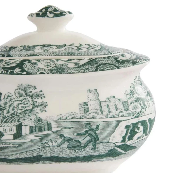 Spode Green Italıan Şekerlik - Resim 3