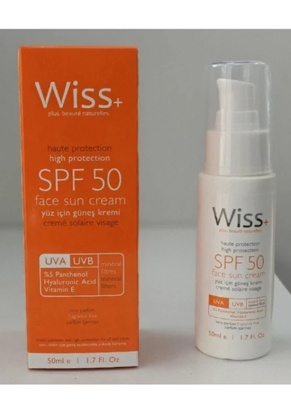 Wiss+ 50 ml 50 Faktör Yüz Güneş Kremi ürün görseli 1