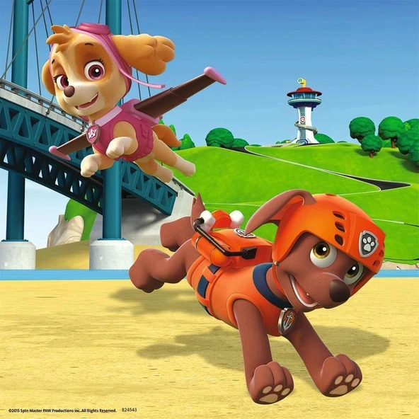 Ravensburger 3x49 Parça Paw Patrol Puzzle - Resim 4