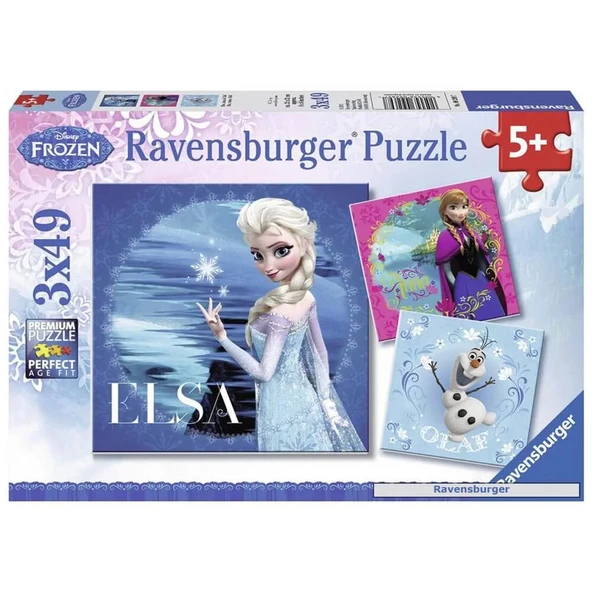 Ravensburger 3 x 49 Parça Çocuk Puzzle Frozen ürün görseli 1