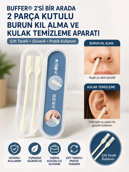 2'si 1 Arada Burun Kıl Alma ve Kulak Temizleme Aparatı ürün görseli 1