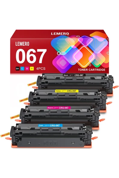 Canon MF656Cdw Toner Cartridges MF654Cdw MF653Cdw LBP632Cdw (Black Cyan Yellow Magenta) ürün görseli 1