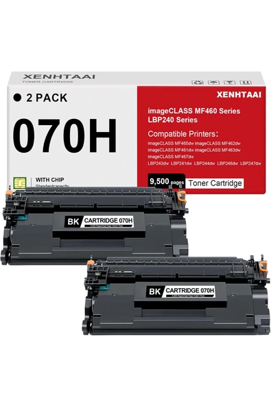 Canon CRG070H ÇİPLİ mageCLASS MF461dw MF462dw MF465dw LBP243dw LBP266dw LBP247dw (9500 Pages 2 Pack) ürün görseli 1