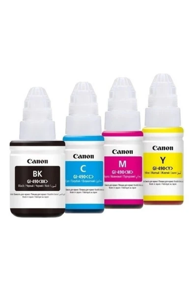 Canon GI-490 Pixma G2411 4 Renk Mürekkep Seti ürün görseli 1