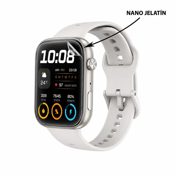 Honor Choice Watch 2I Uyumlu 3 Adet Şeffaf Ultra koruyucu Nano Jelatin ürün görseli 1