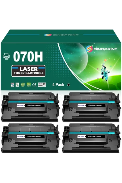 Canon CRG070H ÇİPLİ YUKSEK KAPASİTE MF465dw MF462dw LBP246dw LBP247dw Printer( 4 Packs Black ürün görseli 1