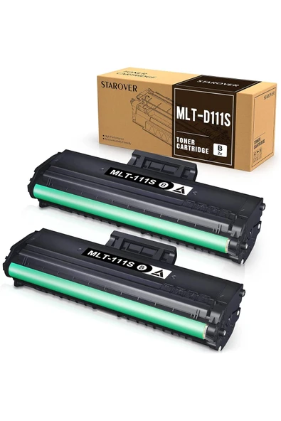 Samsung MLTD111S SL-M2020W SL-M2070FW SL-M2070W M2020 M2024W M2026W M2070 Laser Printer (Black, 2-Pack) ürün görseli 1
