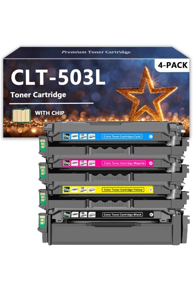 Samsung CLT503L Proxpress C2670FW C3060FW C3010DW C3010ND Printers, 1 Set ürün görseli 1