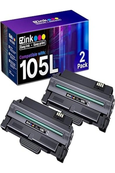 Samsung 105L SCX-4623F SCX-4623FW ML-2525 ML-2525W ML-2545 SCX-4623 ML-2540 (Black, 2 Pack) AURA ürün görseli 1