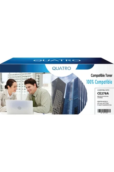 QUATRO Toner Hp Ce278a Canon 728 328 128 Uyumlu ürün görseli 1