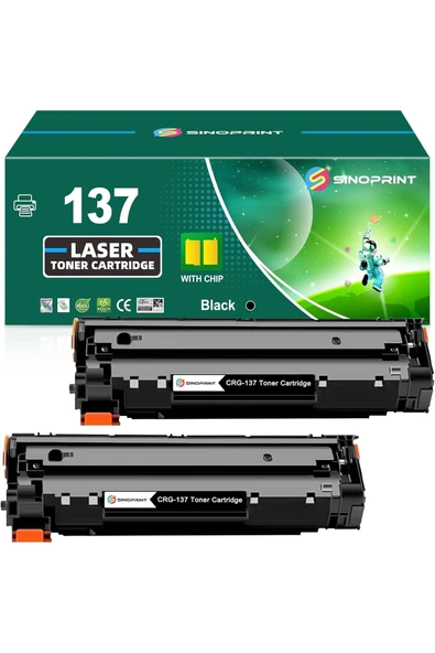 Canon 137/83A MF236n D570 MF232w F242dw MF244dw MF247dw MF249dw MF240 MF230 MF210 (2-Pack Black) ürün görseli 1