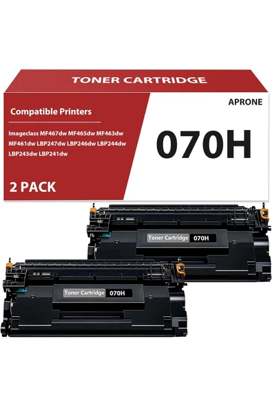 Canon CRG070H Toner ÇİPLİ MF465dw MF462dw LBP247dw LBP247dw LBP246dw Printer (10,200 Pages,2-Pack) ürün görseli 1