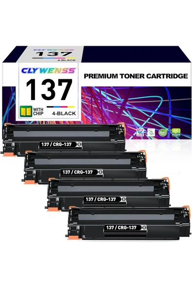 Canon CRG737 D570 MF236n MF232w MF227dw MF242dw MF244dw MF247dw MF212w MF217w MF216n Printer (4 Pack) ürün görseli 1