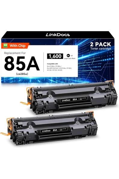 Yade YA-DE TONER HP 285A P1102w P1102 P1109W M1217nfw M1212 M1212nf M1217nfw Printer Ink [2-Pack] ürün görseli 1