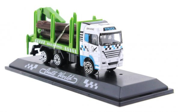 Die Cast Mini Yeşil Kütük Kamyonu ürün görseli 1