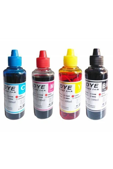 Canon For Pixma Mx 435 Kartuş Dolum Mürekkebi Takım 4x100ml Set Mürekkep Muadil Garantili ürün görseli 1