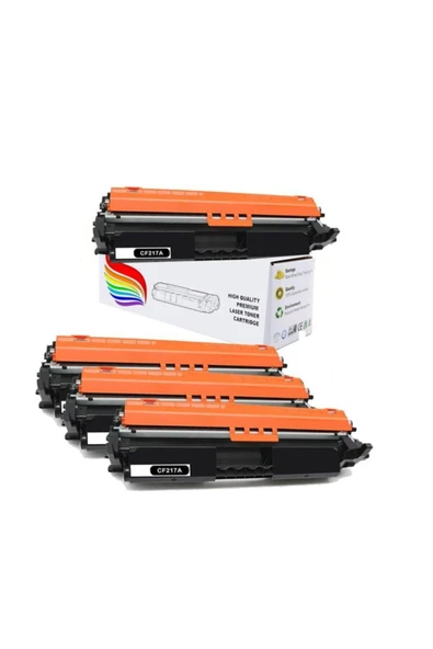 inkwell Cf217a Lasertjet Pro M102w Uyumlu Chipli Yazıcı Muadil Toneri 4'lü Paket ürün görseli 1