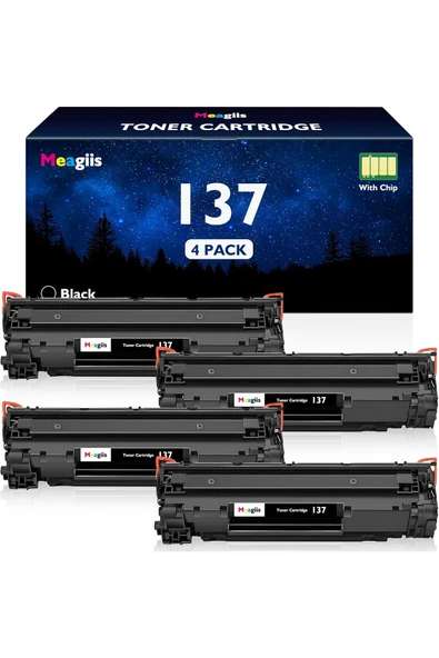 Canon CRG737 MF236n MF232w MF227dw MF242dw MF244dw MF247dw MF212w MF217w MF216n Printer (4 Pack) ürün görseli 1