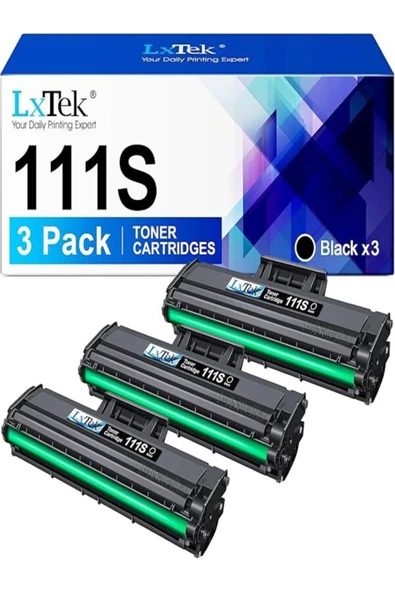 Samsung MLT-D111S M2026W M2026 M2070W M2070 2026 SL-M2070 M2026W M2070W SL-M2070 M2020 Black, 3-Pack ürün görseli 1