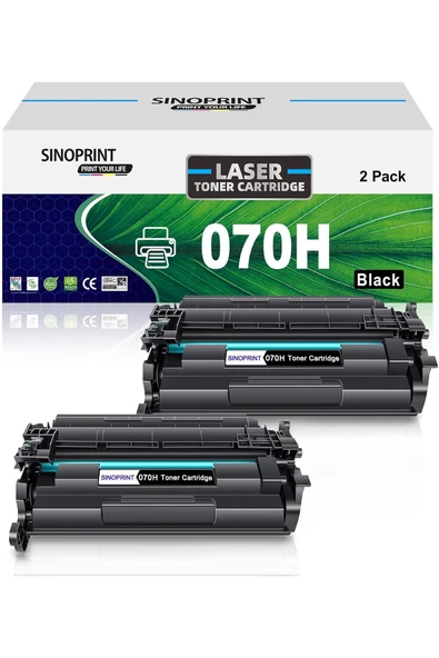 Canon ÇİPLİ CRG070H for imageCLASS MF465dw MF462dw LBP246dw LBP247dw Printer( 2 Packs Black ürün görseli 1