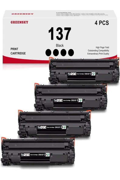 Canon Crg737 4 Adet MF232w MF242dw MF212w MF216n MF217w MF244dw MF247dw MF227dw MF229dw AURA TONER ürün görseli 1