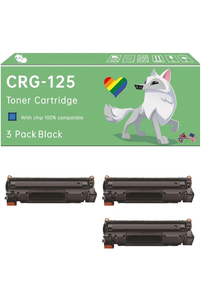 Canon imageCLASS LBP6000 LBP6030w Printers, with Chip, High Yield 1600 SAYFA(3 Pack Black) ürün görseli 1
