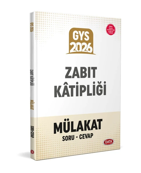 Zabıt Katipliği Mülakat Sınavına Hazırlık Kitabı Data Yayınları ürün görseli 1