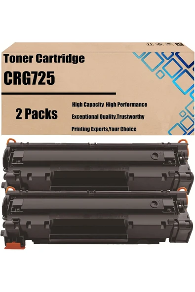 Canon LBP6000 CRG-725 Toner Cartridge with Chip LBP6030B 6030W LBP6000 Printers 2 Packs ürün görseli 1